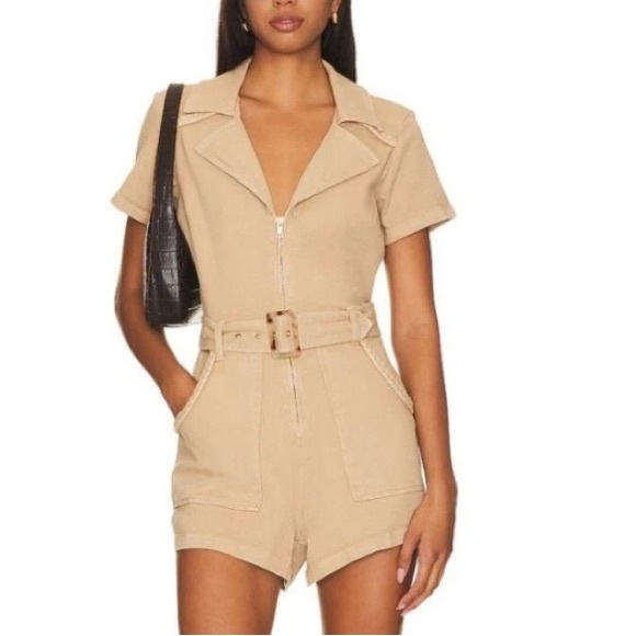 Show Me Your MuMu Pants - Show Me Your MuMu Outlaw Romper Tanline